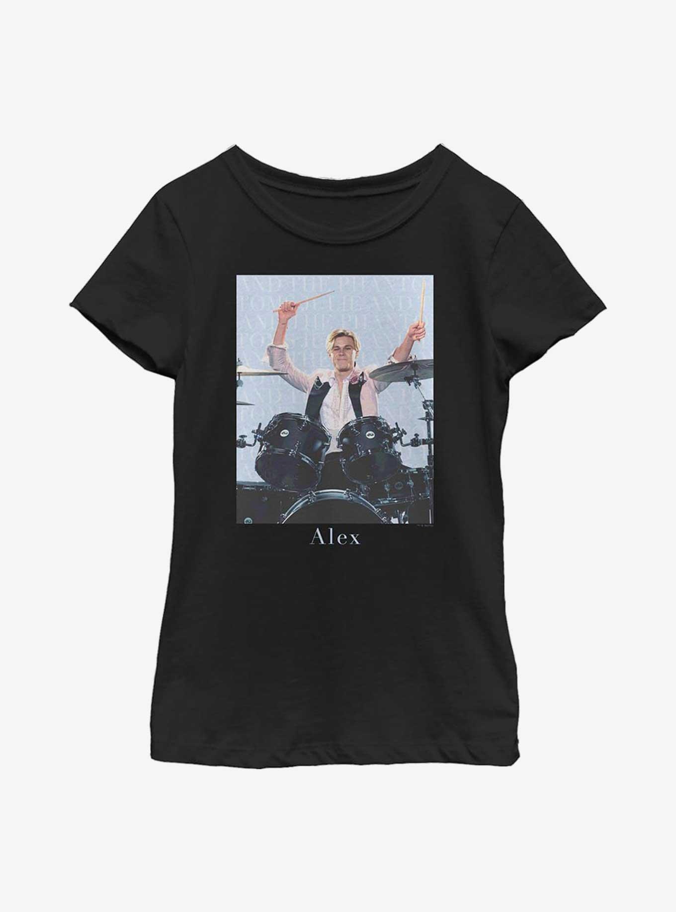 Julie And The Phantoms Drumming Youth Girls T-Shirt, , hi-res