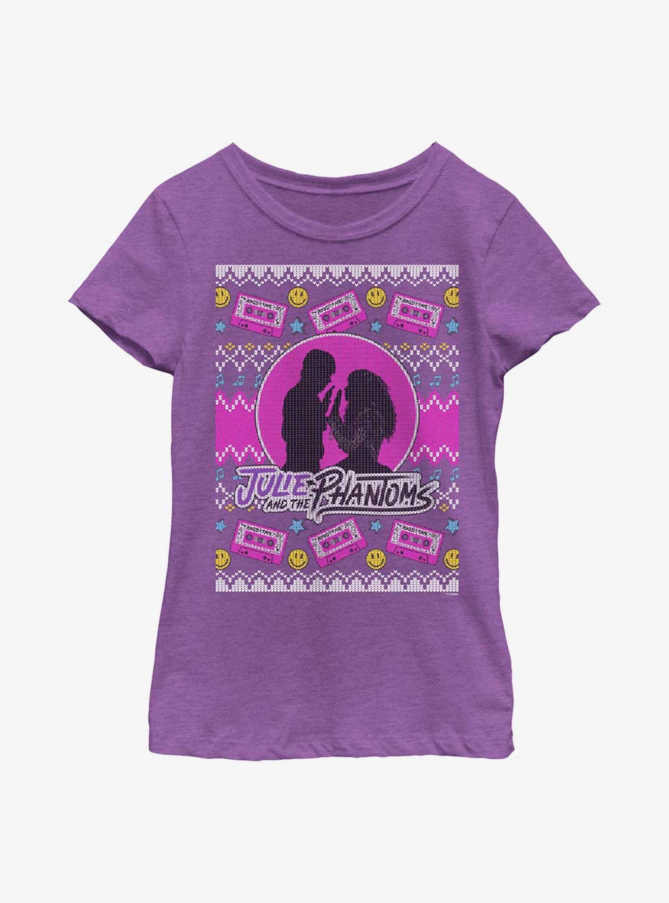 Julie And The Phantoms Ugly Sweater Youth Girls T-Shirt, , hi-res