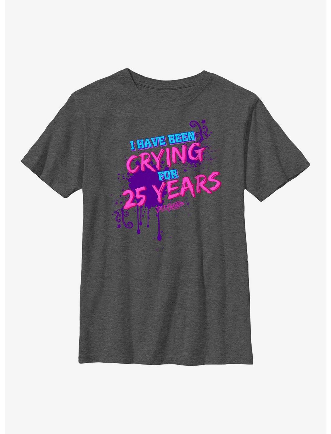 Julie And The Phantoms Crying Years Youth T-Shirt, CHAR HTR, hi-res