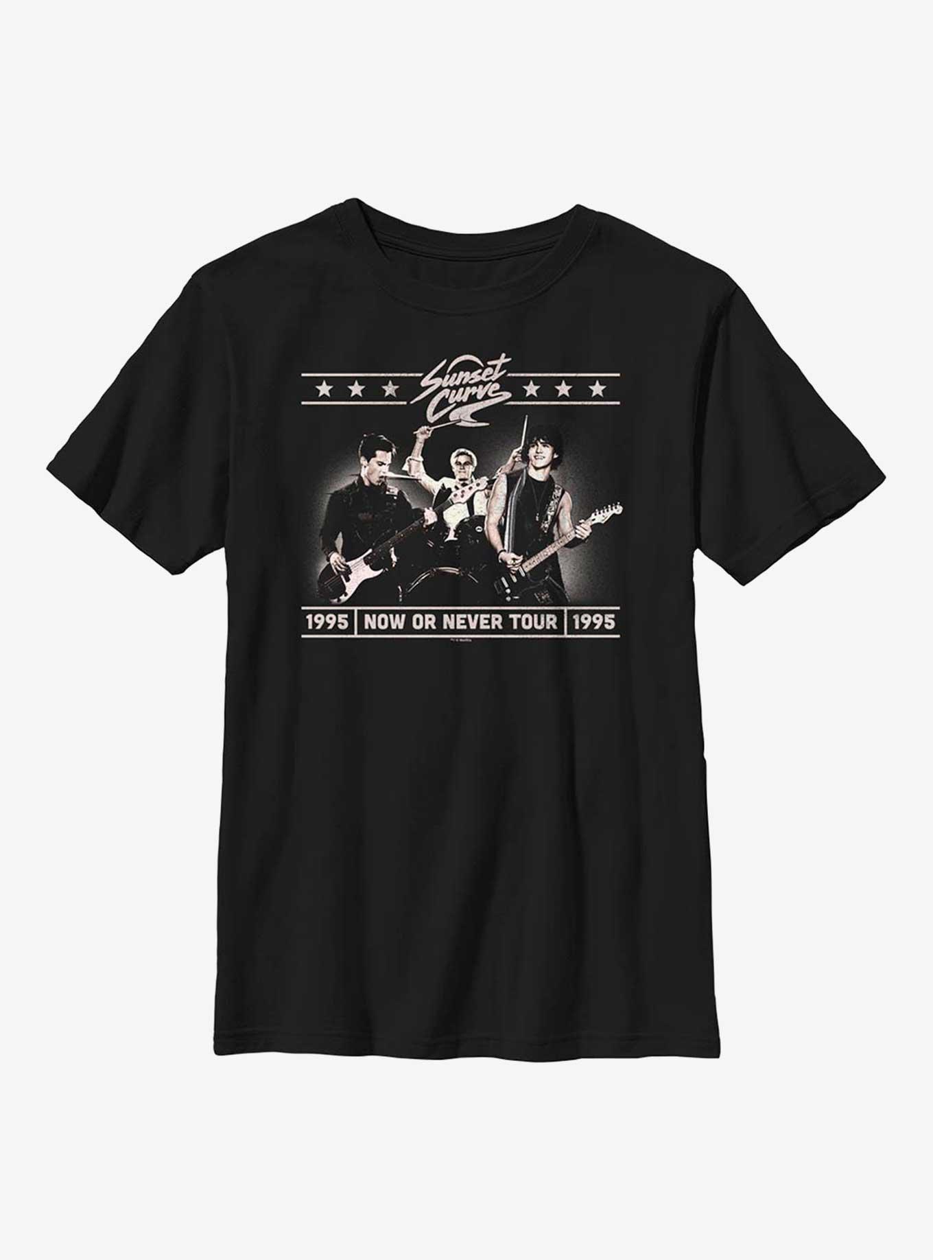 Julie And The Phantoms Sunset Curve Concert Youth T-Shirt, BLACK, hi-res