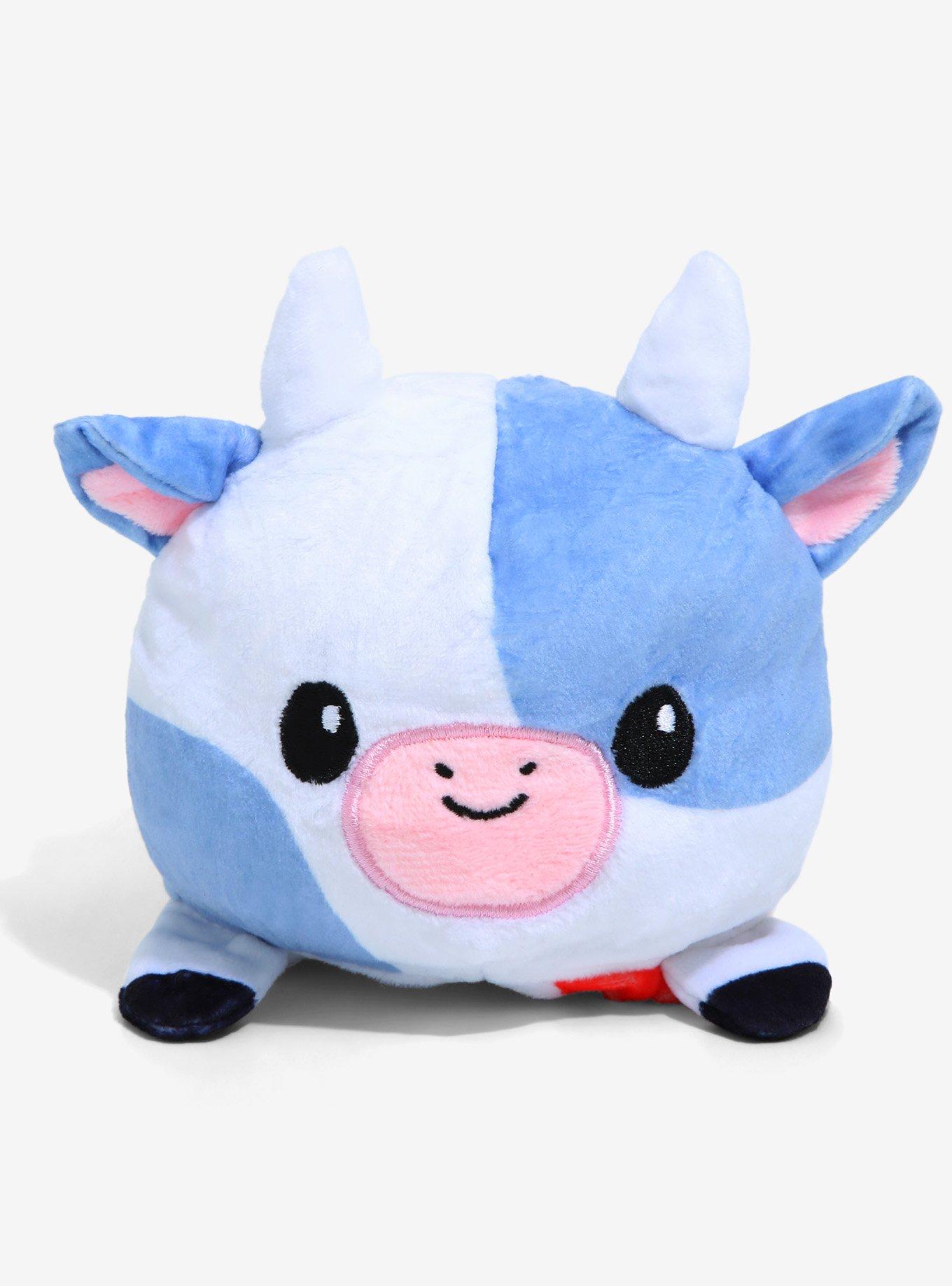 TeeTurtle Happy + Angry Reversible Mood 5 Inch Cow Plush, , hi-res