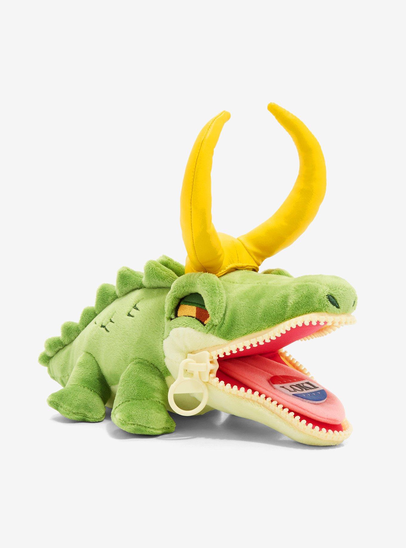 Puzzled Alligator Plush Keychain