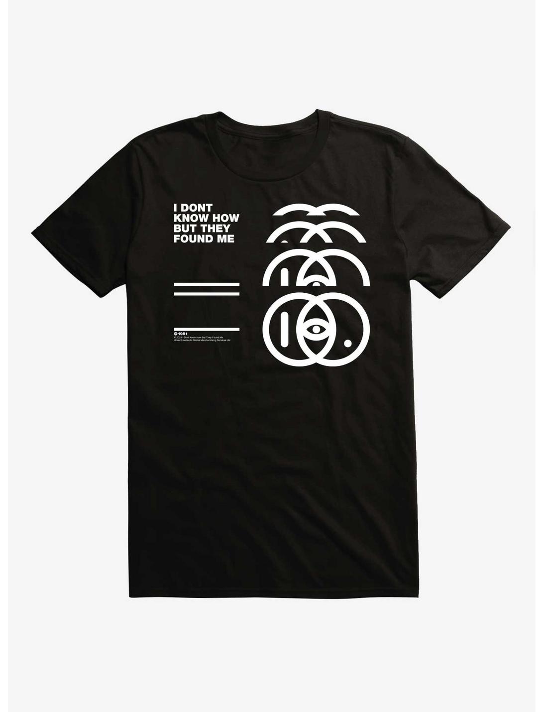 I Don't Know How But They Found Me Layered Logo T-Shirt, BLACK, hi-res