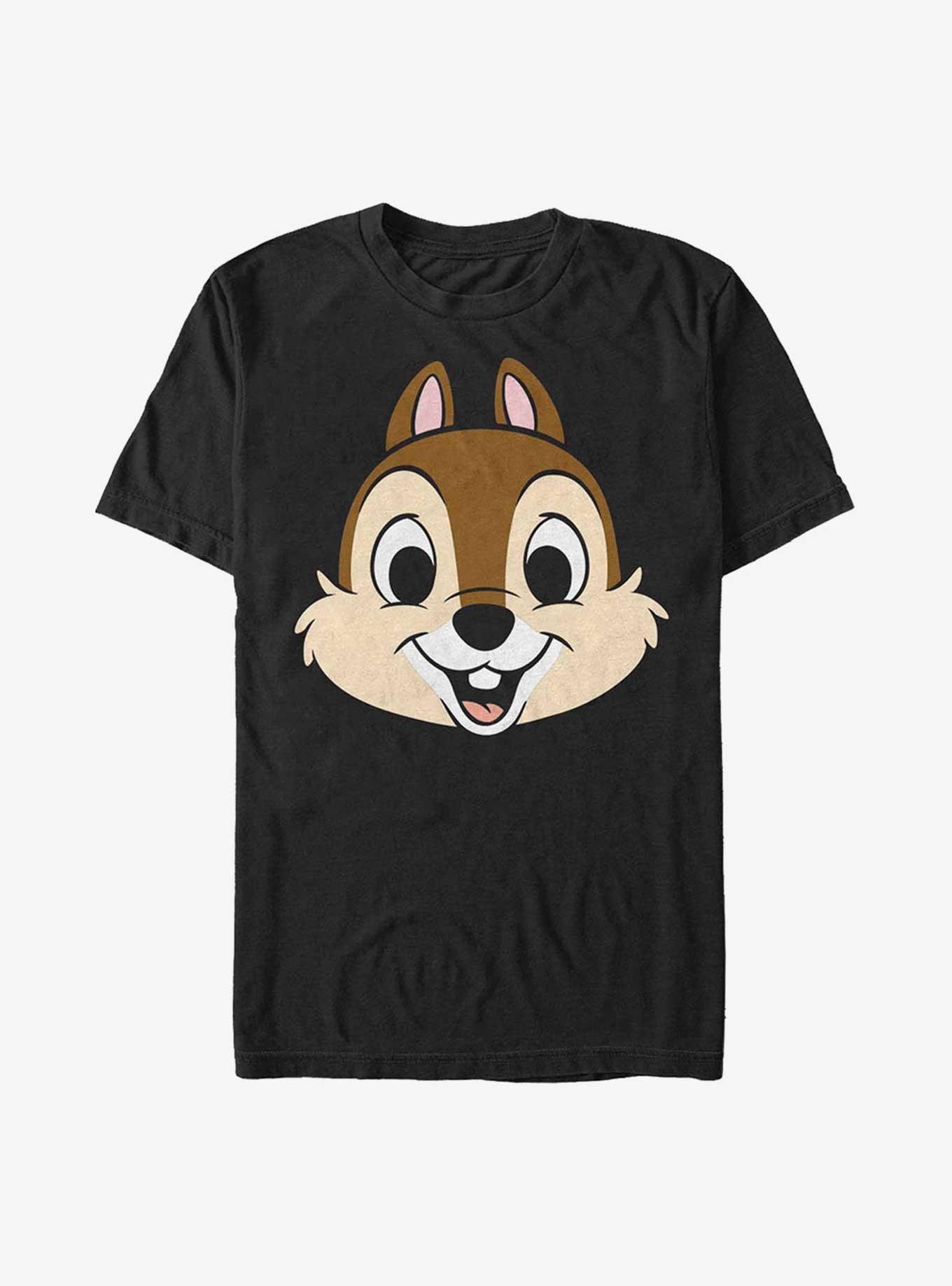 Disney Chip N' Dale Chip Big Face T-Shirt, BLACK, hi-res