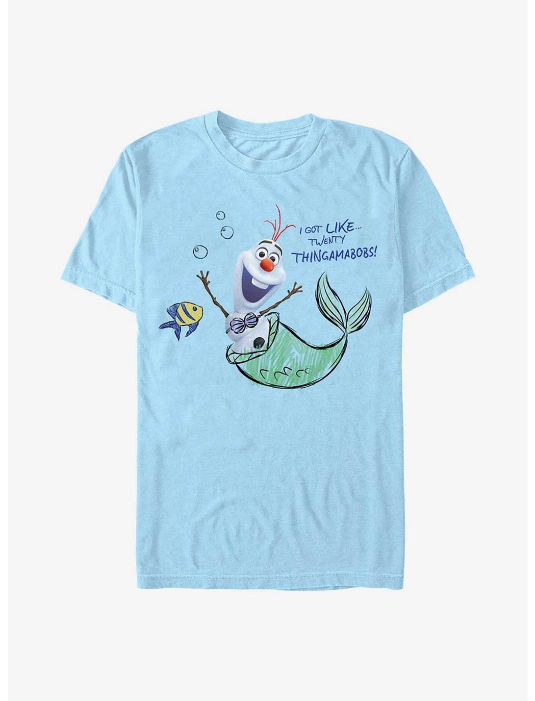 Disney Frozen Olaf Mermaid T-Shirt, LT BLUE, hi-res