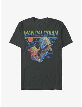 Star Wars The Mandalorian Mando And Child T-Shirt, CHARCOAL, hi-res