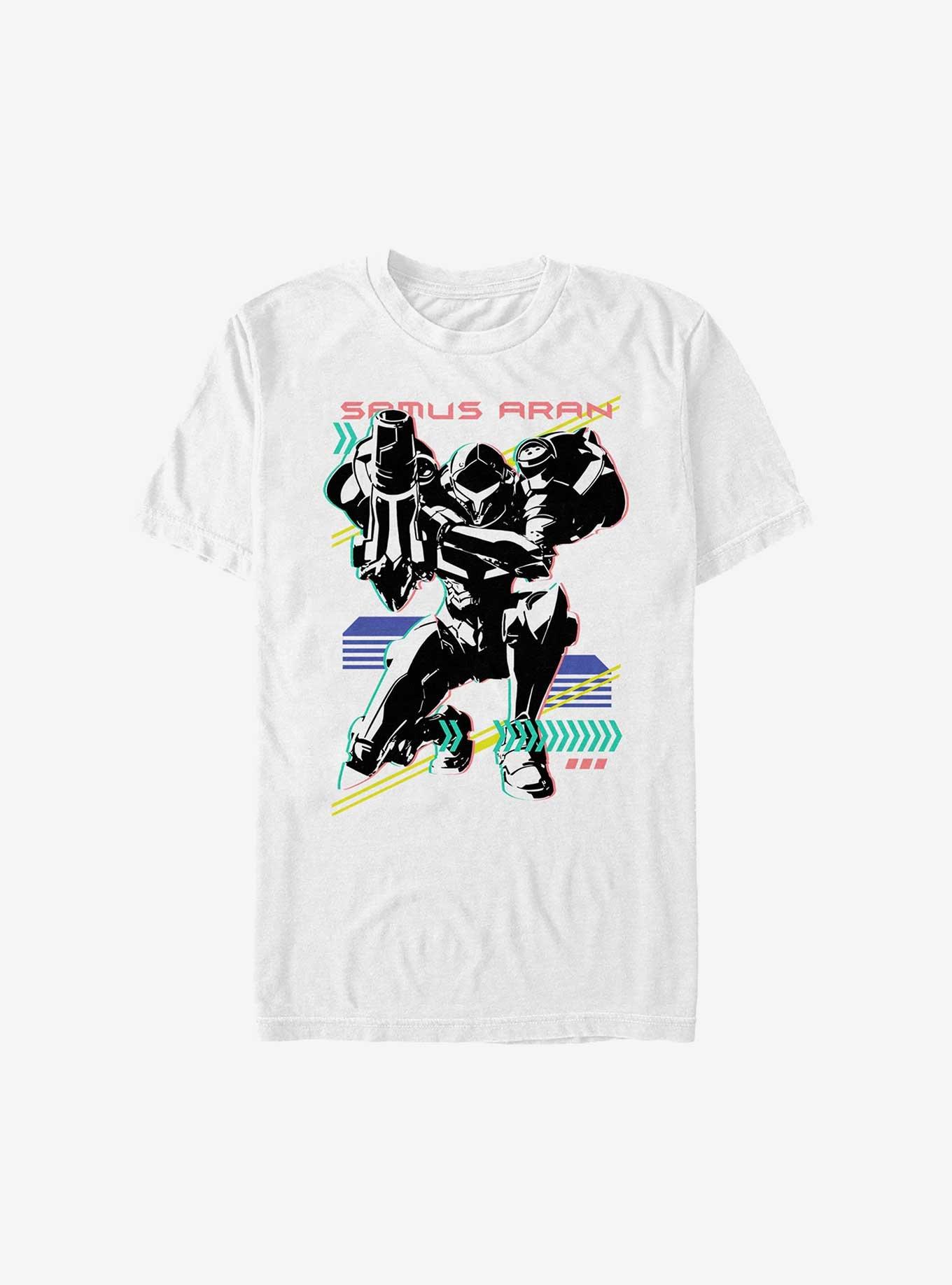 Nintendo Samus Aran T-Shirt, WHITE, hi-res