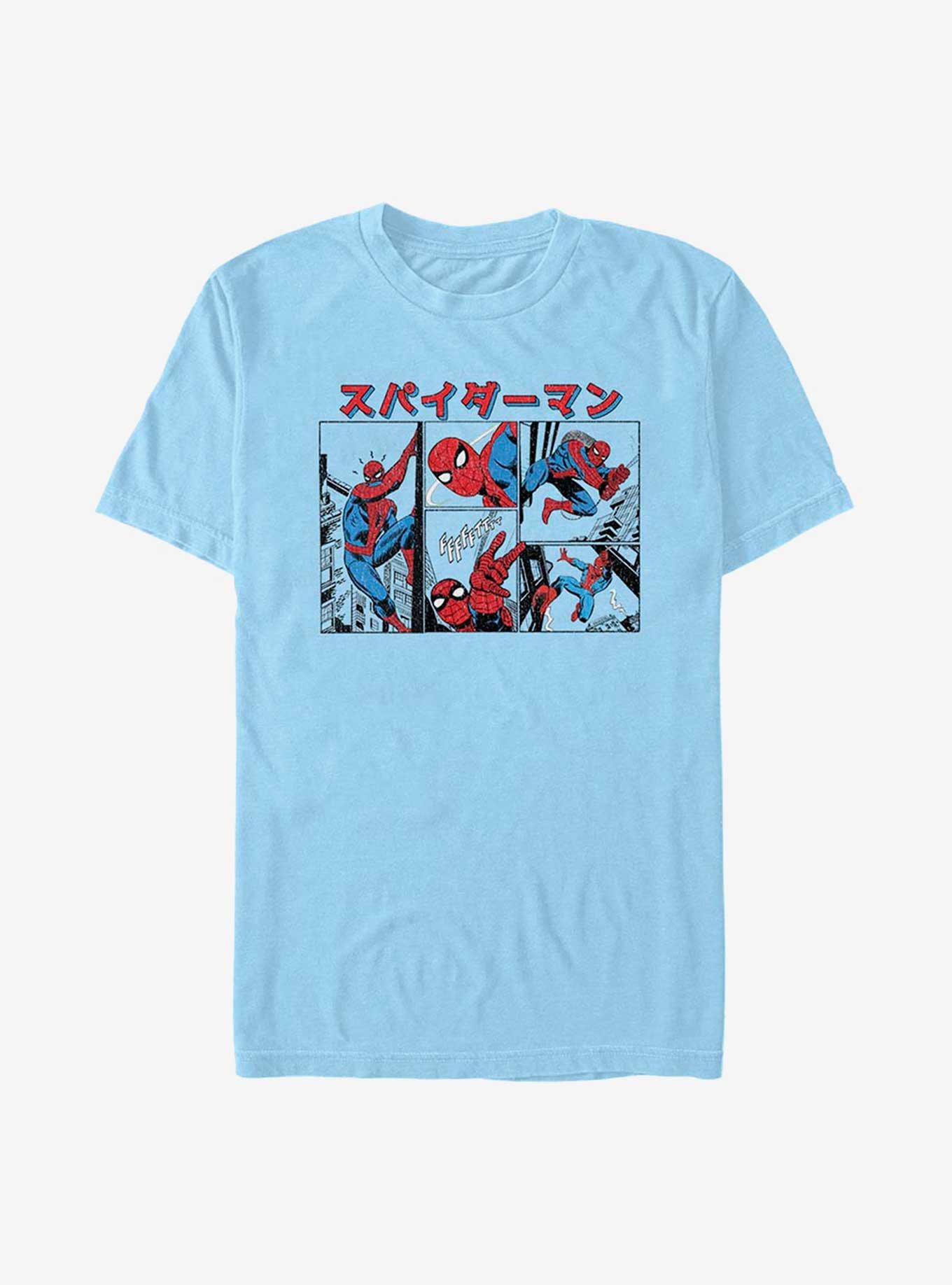 Marvel Spider-Man Spidey Kanji T-Shirt, LT BLUE, hi-res