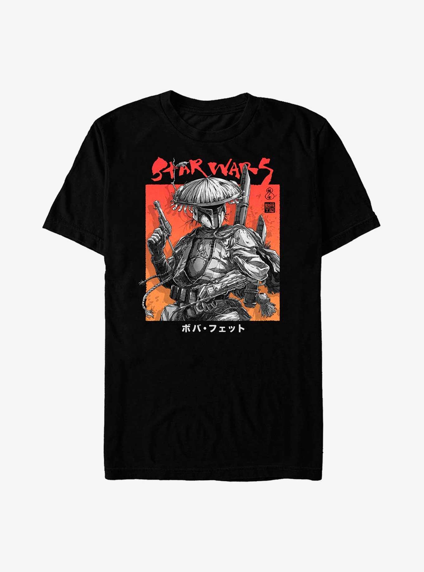 Star Wars: Visions Fett Up T-Shirt, BLACK, hi-res