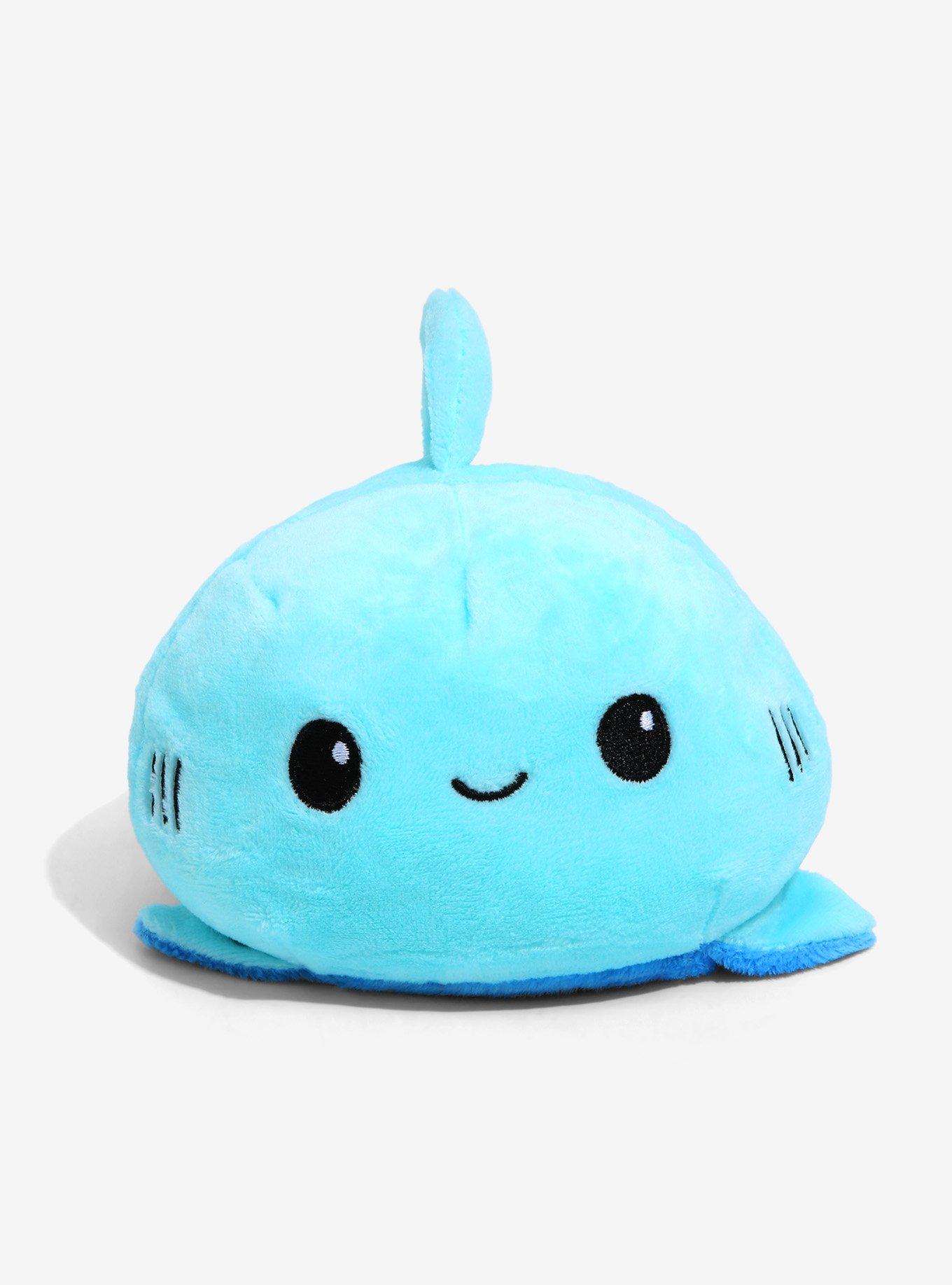 TeeTurtle Happy + Angry Reversible Mood 5 Inch Shark Plush, , hi-res
