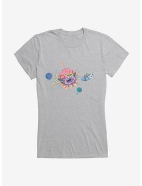Rick And Morty Monster Chase Girls T-Shirt, HEATHER, hi-res