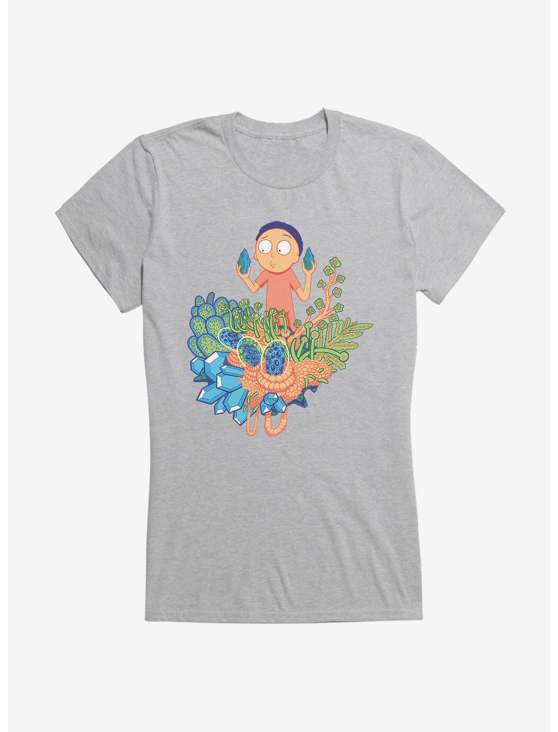 Rick And Morty Plants Morty Girls T-Shirt, HEATHER, hi-res