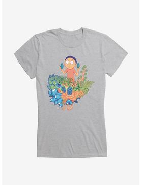 Rick And Morty Plants Morty Girls T-Shirt, HEATHER, hi-res