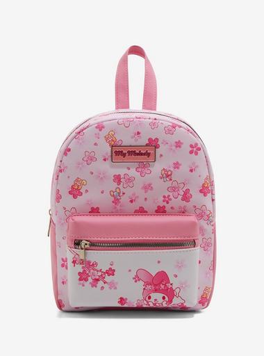 Sanrio Hello Kitty and Friends My Melody Cherry Blossom Floral Mini Backpack Bag Sanrio My Melody Mini Backpack Character Cherry Blossoms  main image 2