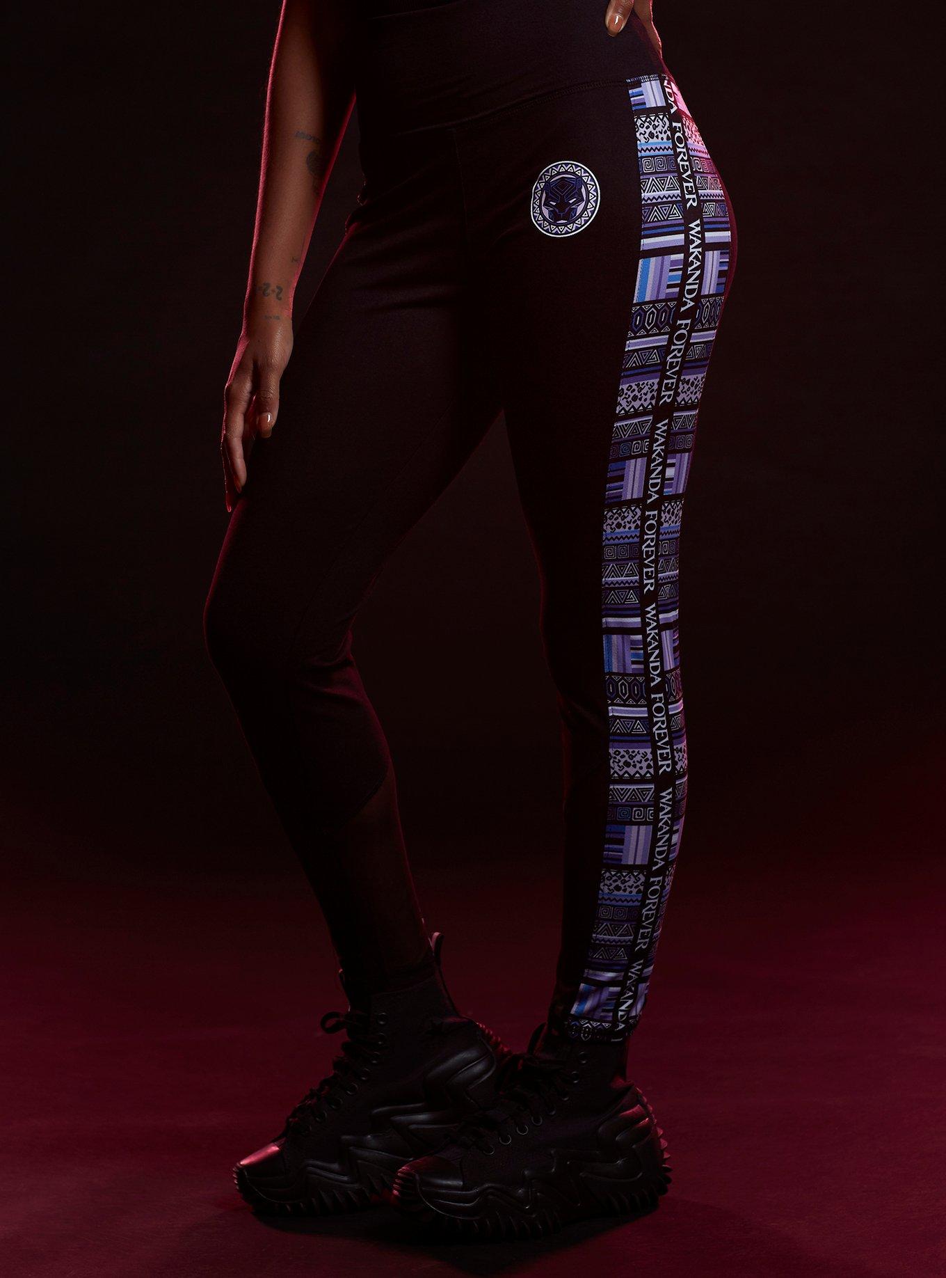 Her Universe Marvel Black Panther: Wakanda Forever Geometric Stripe Leggings, MULTI, hi-res