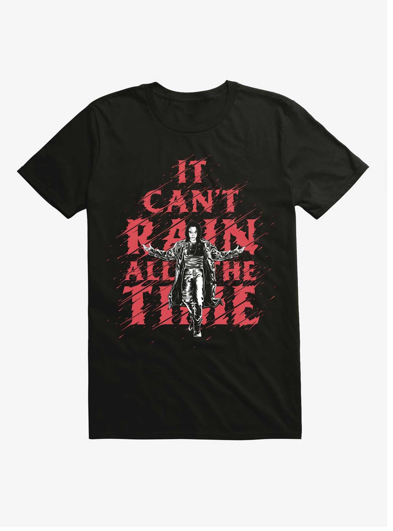 The Crow Can'T Rain All The Time T-Shirt, BLACK, hi-res