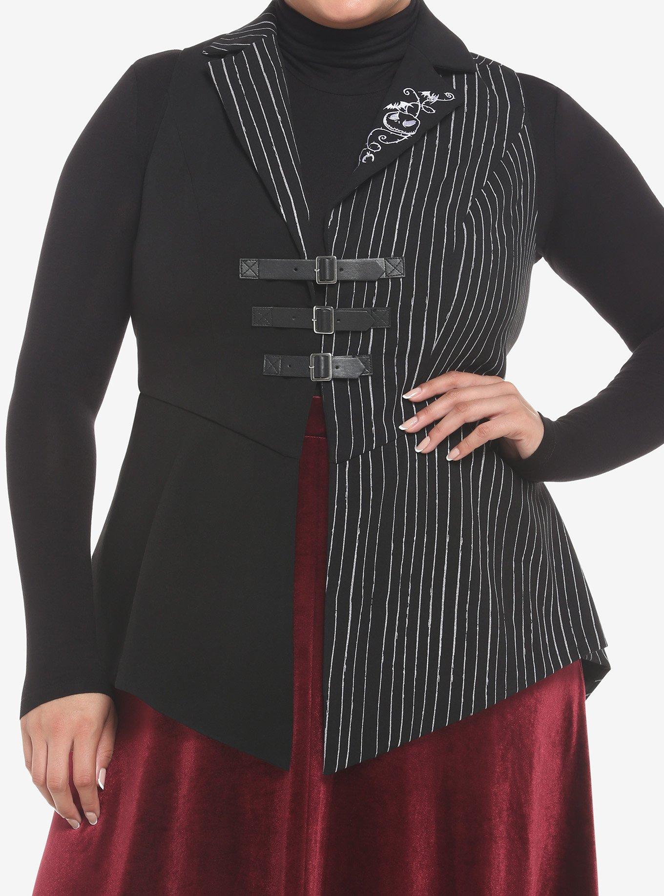 The Nightmare Before Christmas Jack Girls Waistcoat Vest Plus Size, MULTI, hi-res