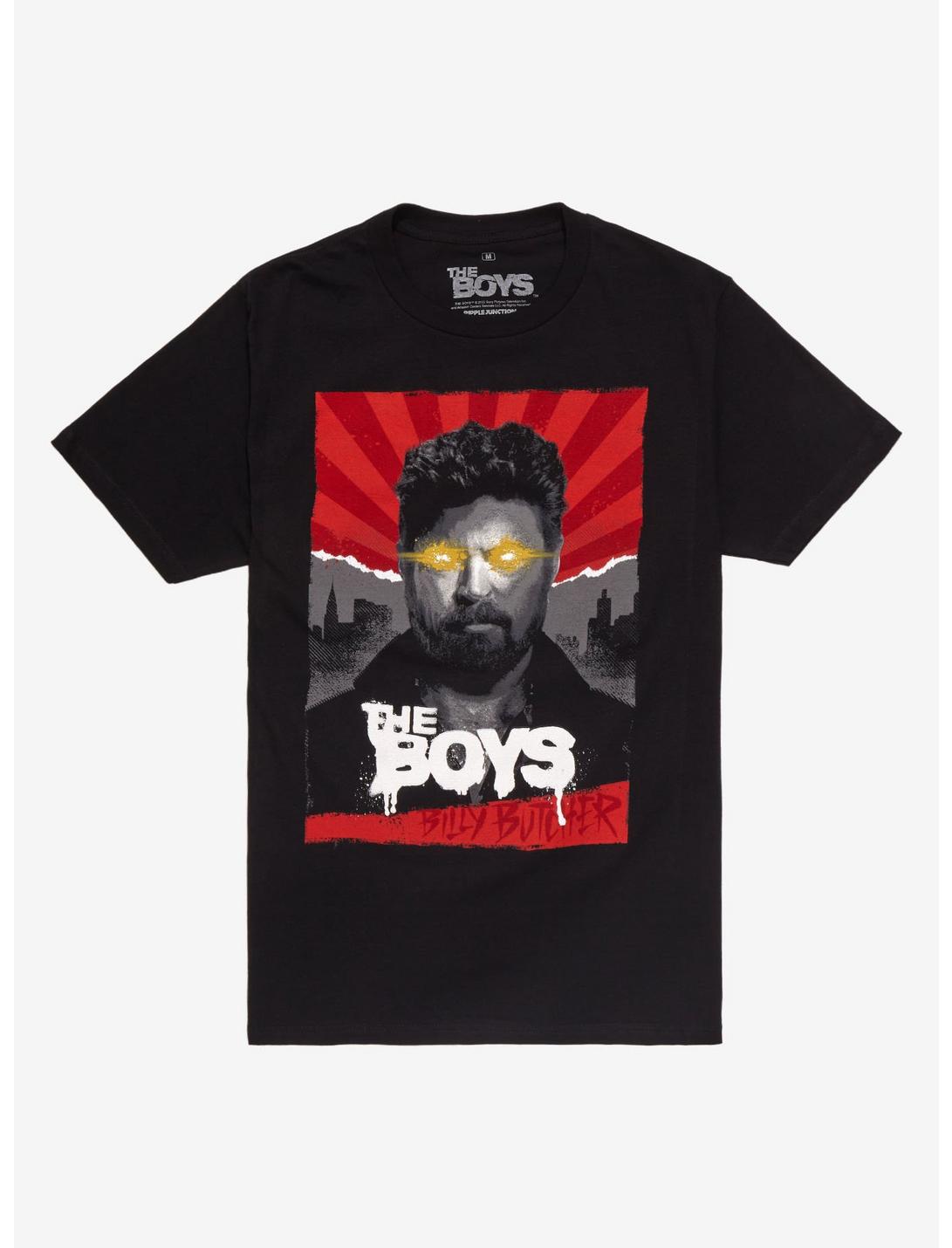 The Boys Billy Butcher Poster T-Shirt, BLACK, hi-res