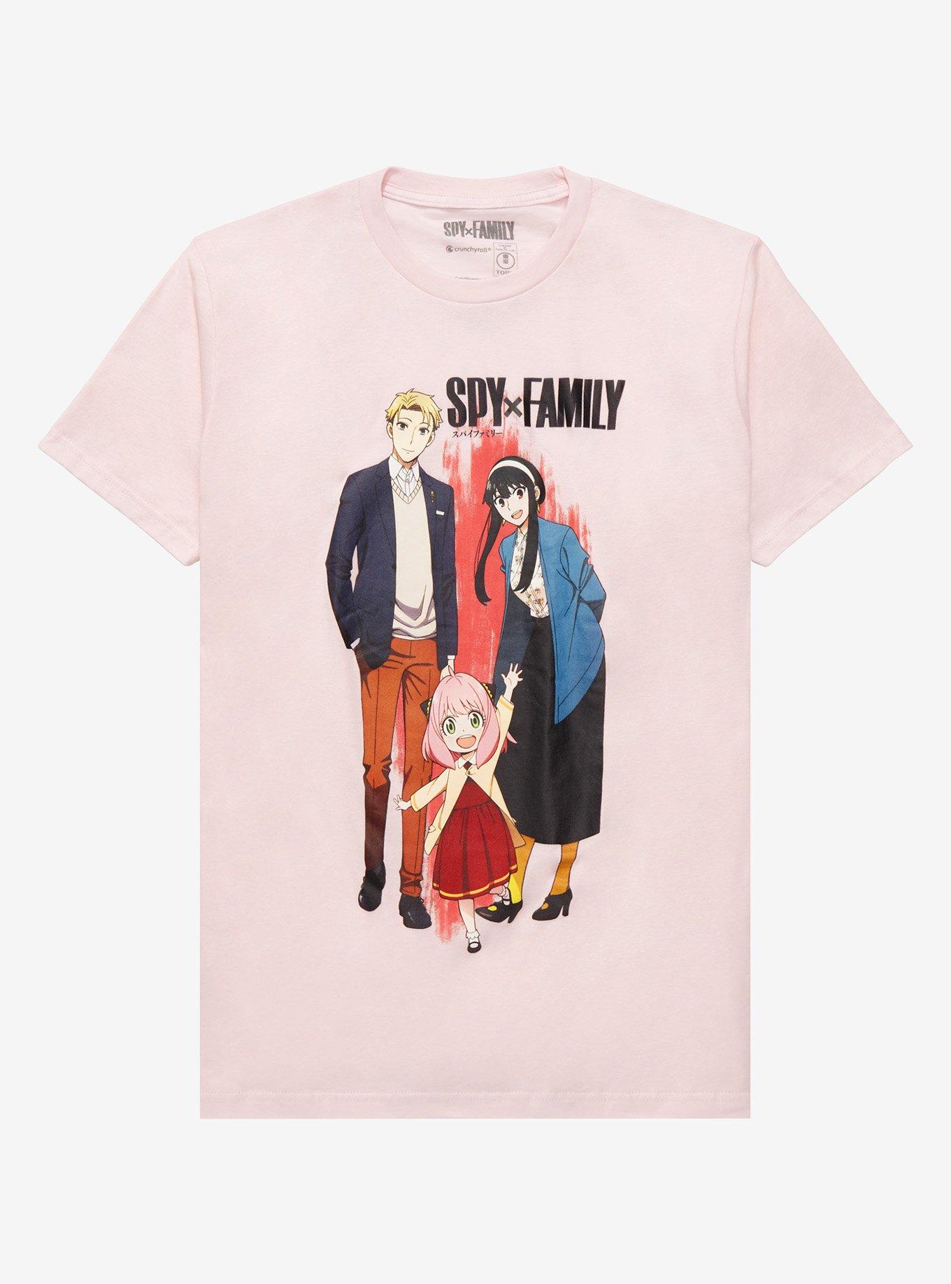 Spy X Family Forger Family Pink T-Shirt, MULTI, hi-res