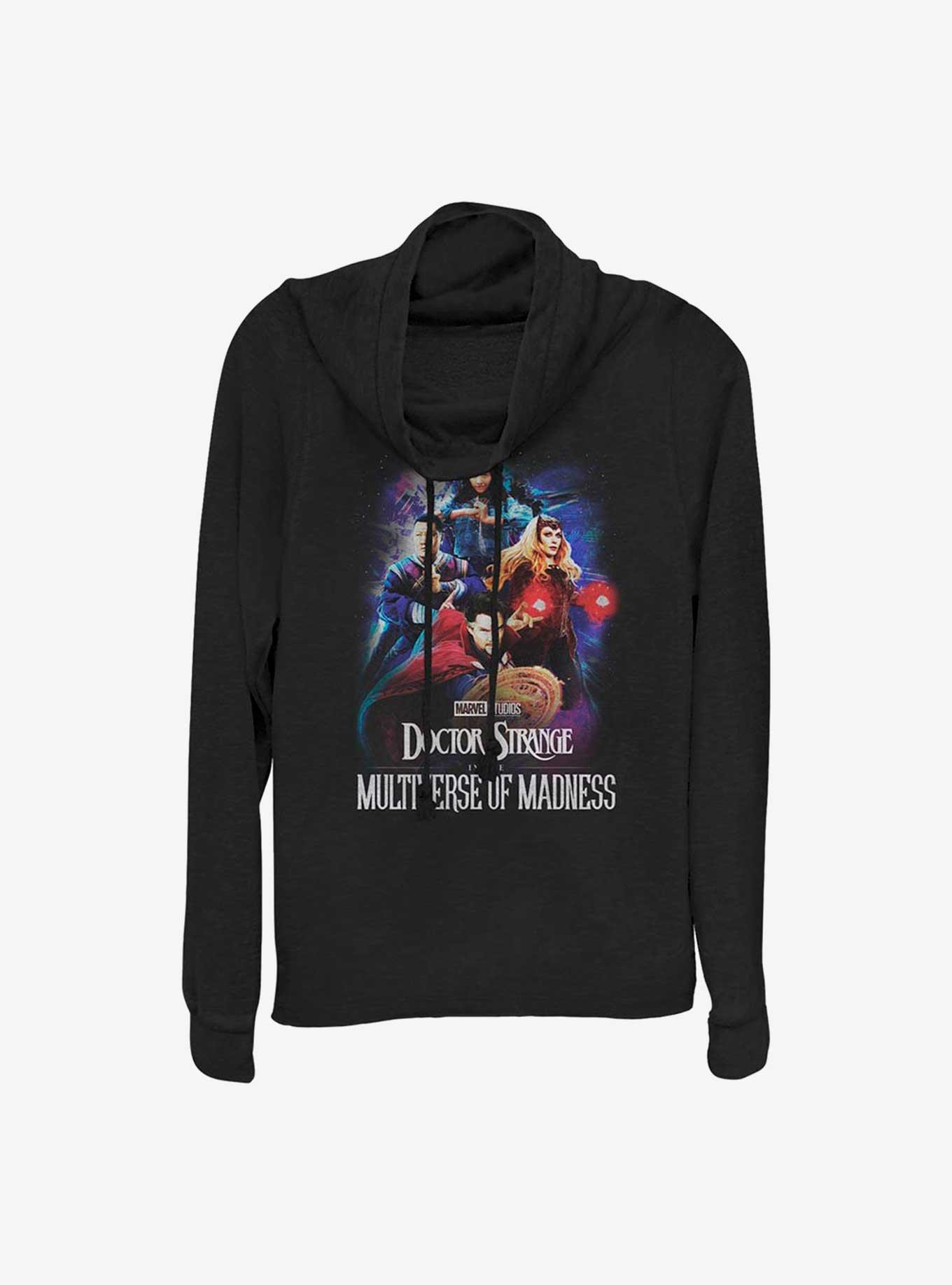 Marvel Doctor Strange The Multiverse of Madness Poster Group Cowl Neck Long-Sleeve Girls Top