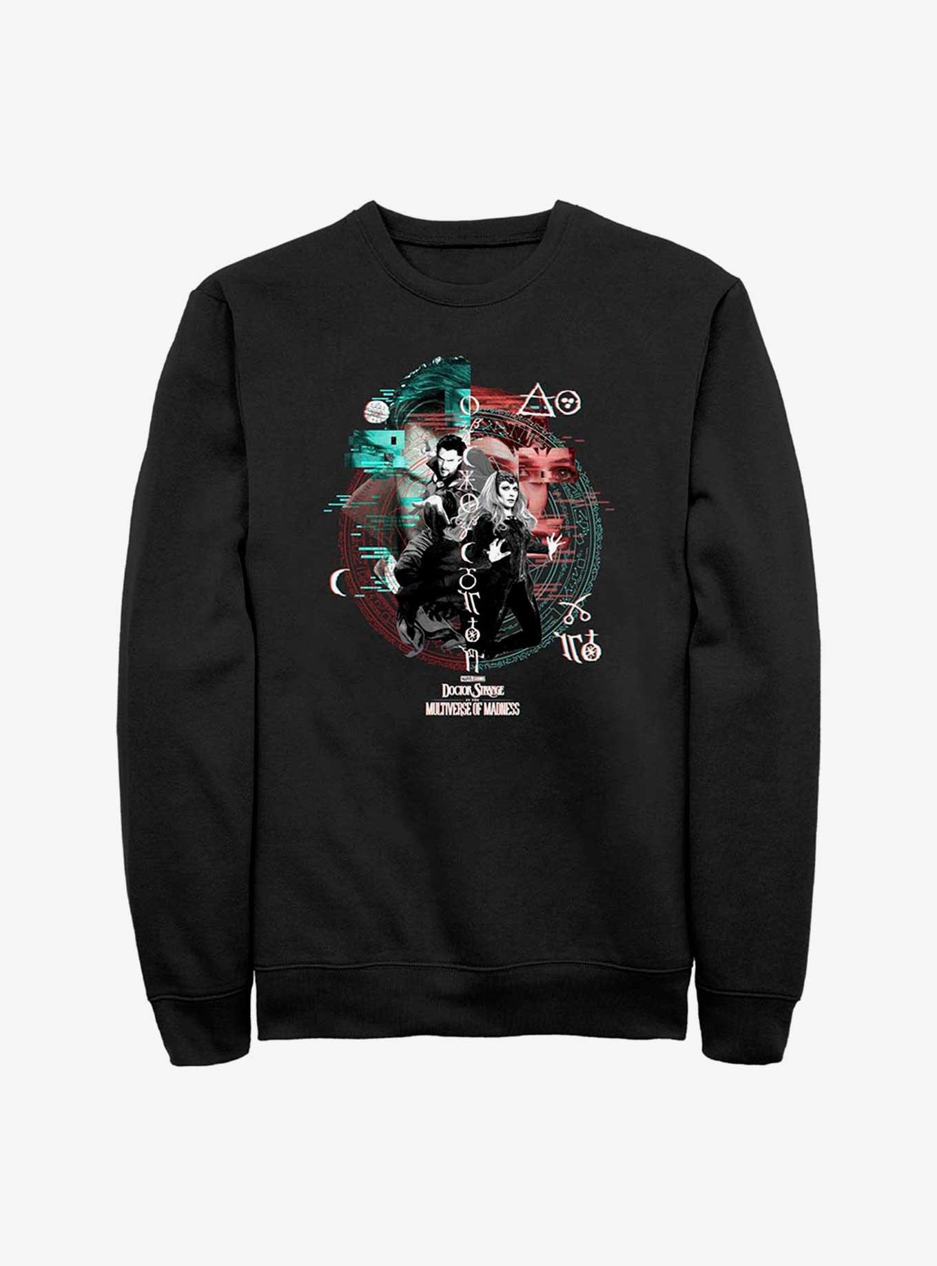 Marvel Doctor Strange In The Multiverse of Madness Magic Glitch Sweatshirt, BLACK, hi-res
