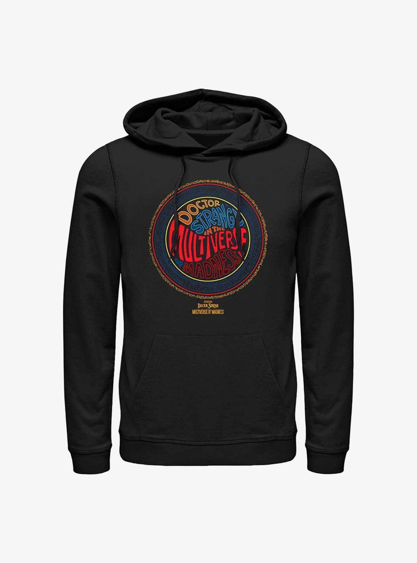 Marvel Doctor Strange In The Multiverse of Madness Runes Logo Hoodie, BLACK, hi-res