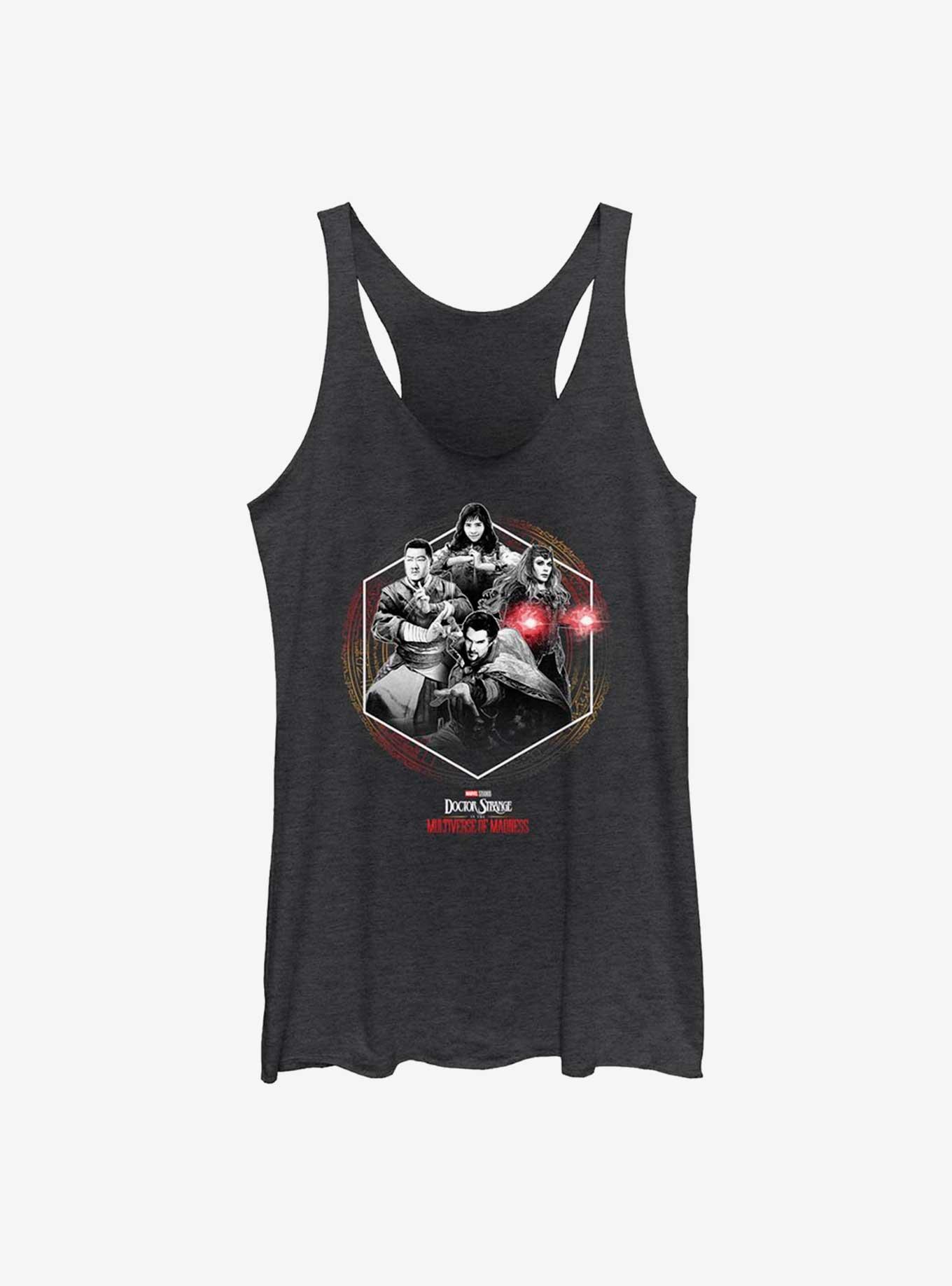 Marvel Doctor Strange In The Multiverse of Madness Fight Together Girls Tank, BLK HTR, hi-res