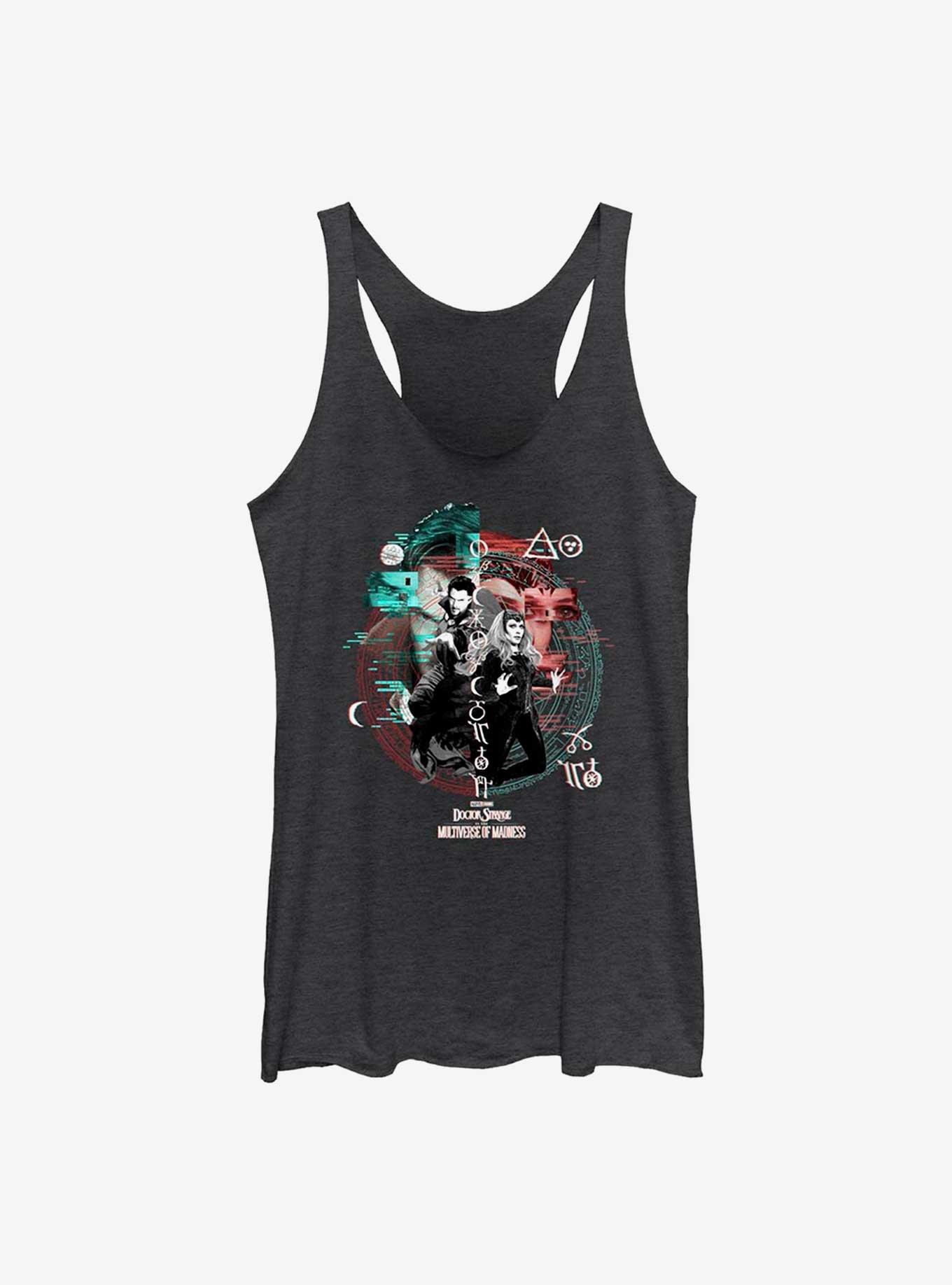 Marvel Doctor Strange In The Multiverse of Madness Magic Glitch Girls Tank, BLK HTR, hi-res