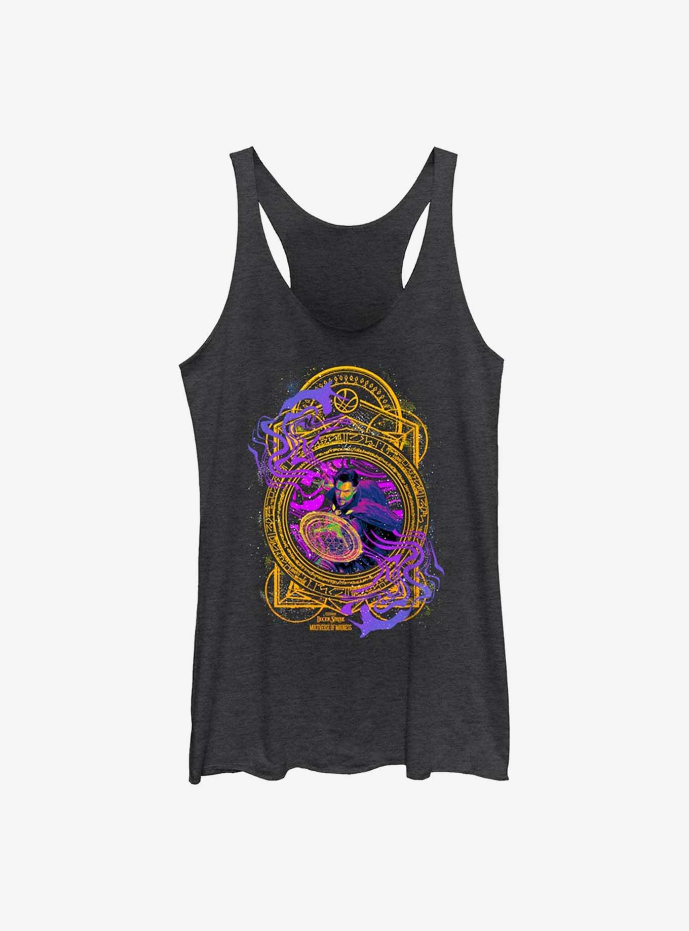 Marvel Doctor Strange In The Multiverse of Madness Neon Strange Girls Tank, BLK HTR, hi-res