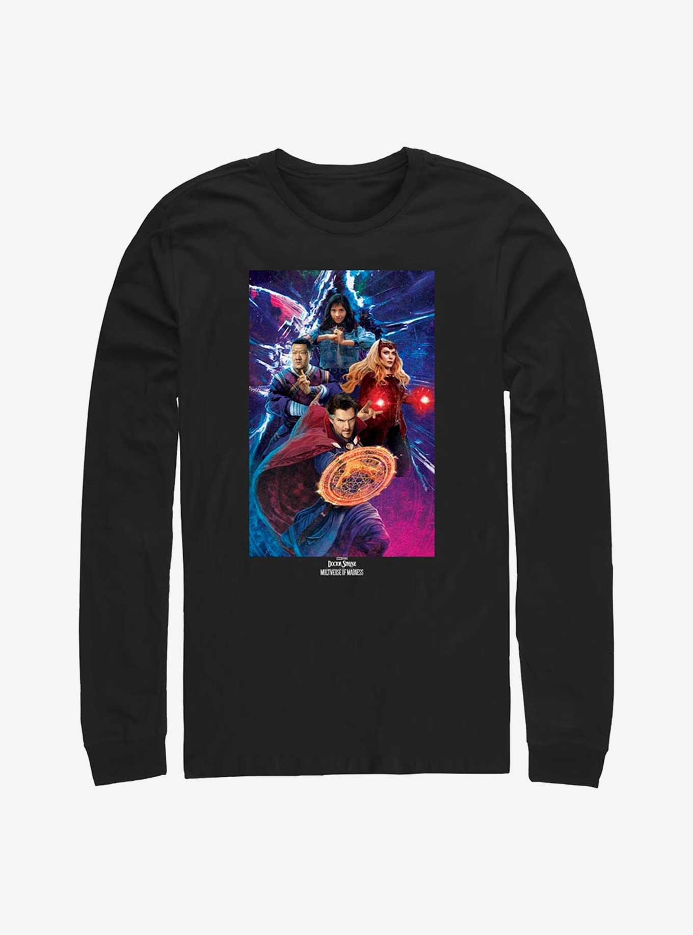 Marvel Doctor Strange In The Multiverse of Madness Group Shot Long-Sleeve T-Shirt, BLACK, hi-res