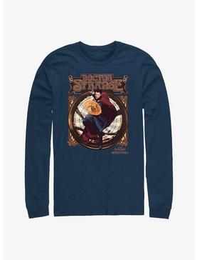 Marvel Doctor Strange In The Multiverse of Madness Retro Seal Long-Sleeve T-Shirt, NAVY, hi-res