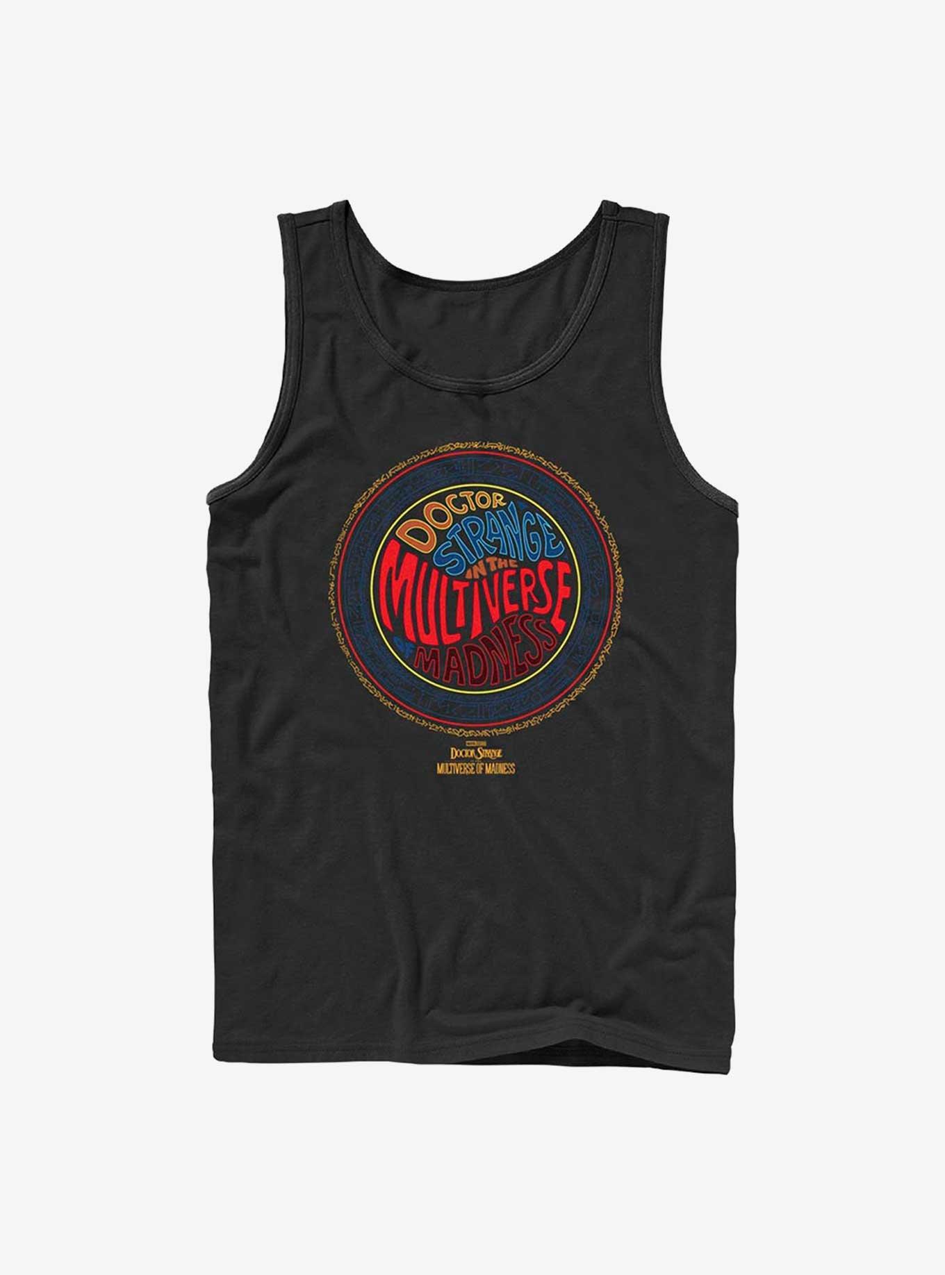 Marvel Doctor Strange In The Multiverse of Madness Runes Logo Tank, , hi-res