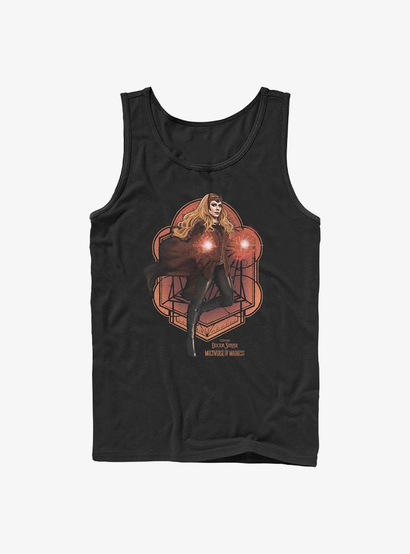 Marvel Doctor Strange In The Multiverse of Madness Wanda Mandala Tank, BLACK, hi-res