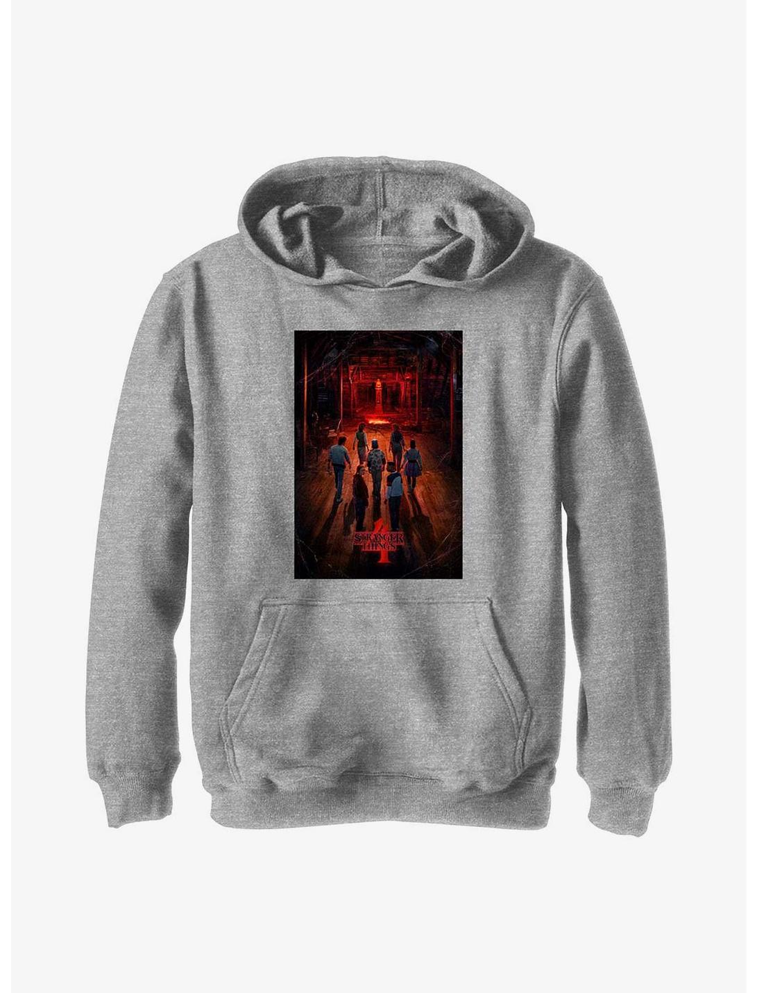 Stranger Things Creel Poster Youth Hoodie, ATH HTR, hi-res