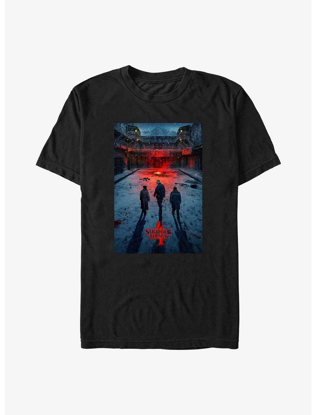 Stranger Things Russia Poster T-Shirt, BLACK, hi-res