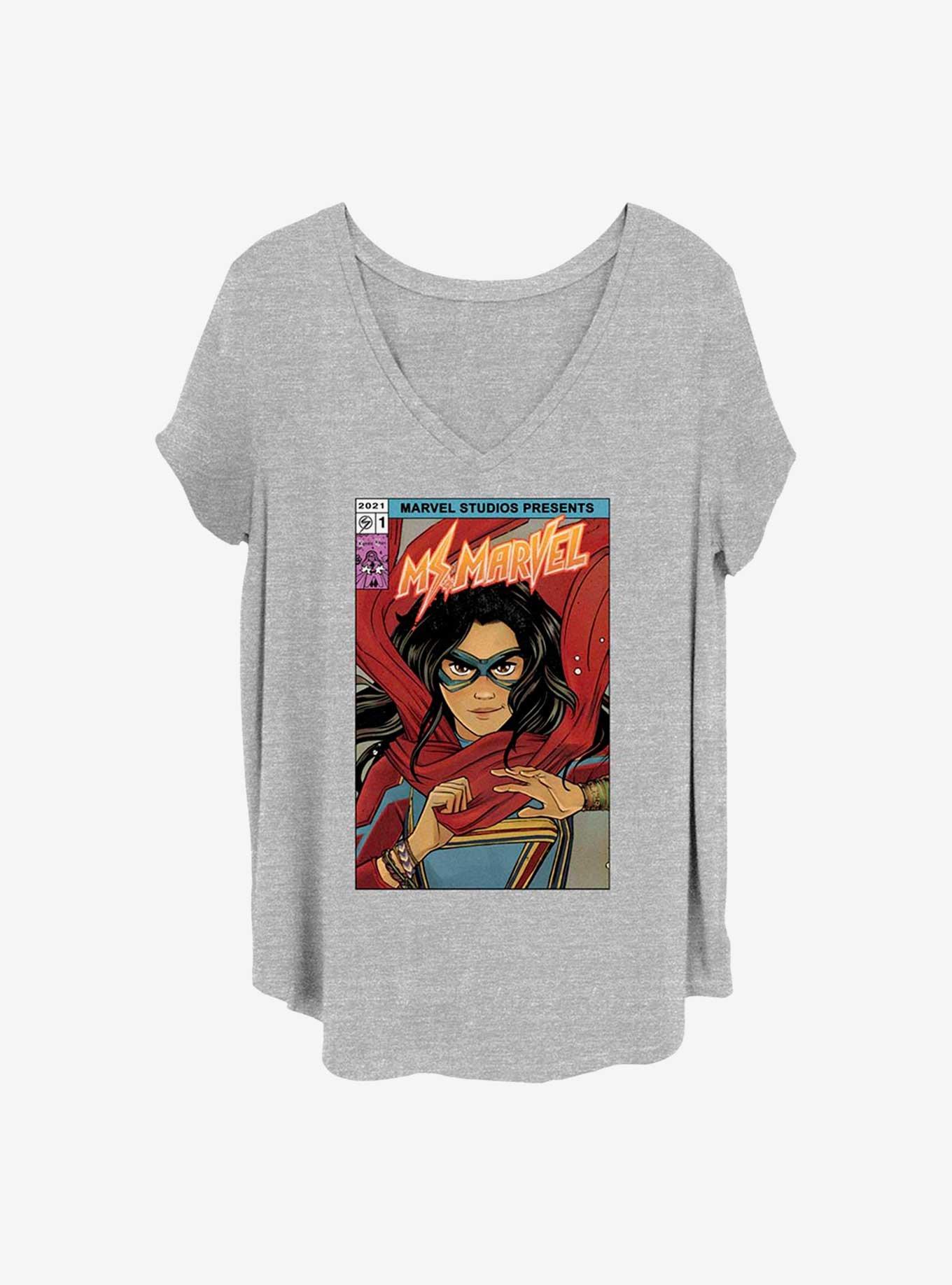 Marvel Ms. Marvel Comic Cover Girls Plus T-Shirt