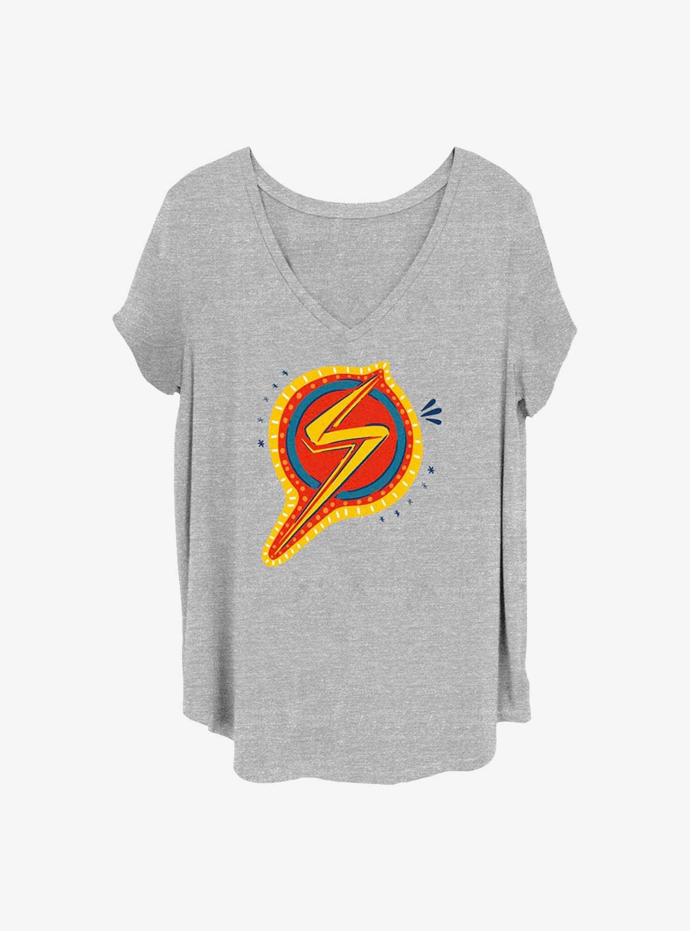 Marvel Ms. Marvel Decorative Symbol Girls Plus T-Shirt, , hi-res