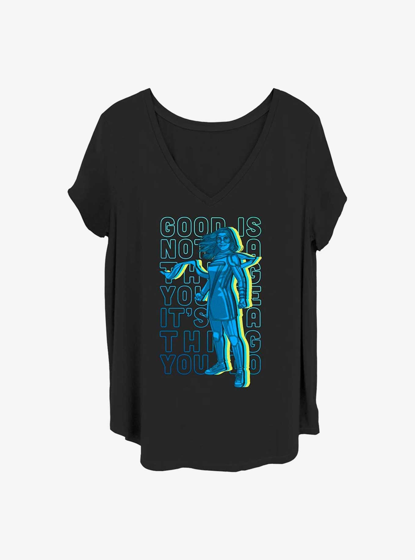 Marvel Ms. Marvel Do Good Stack Girls Plus T-Shirt