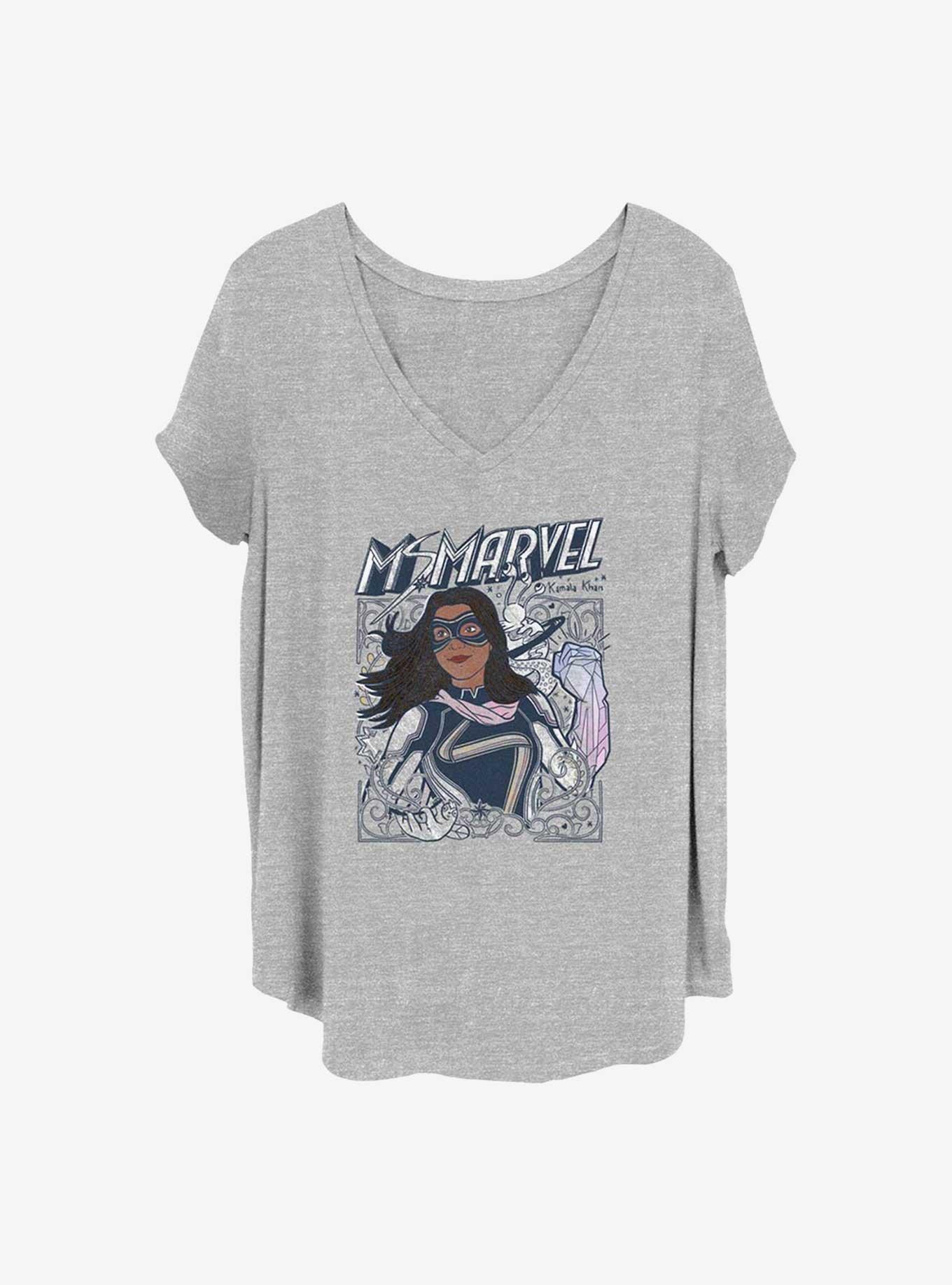 Marvel Ms. Marvel Doodle Kamala Girls Plus T-Shirt