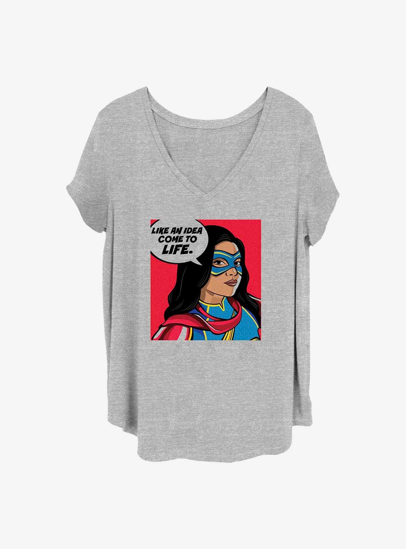 Marvel Ms. Idea Come To Life Girls Plus T-Shirt