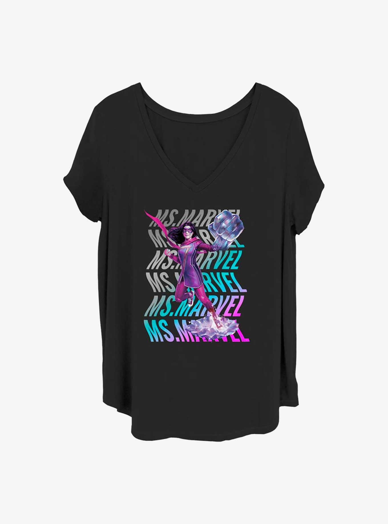 Marvel Ms. Marvel Wave Girls Plus T-Shirt