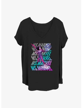 Marvel Ms. Marvel Wave Girls Plus T-Shirt, , hi-res