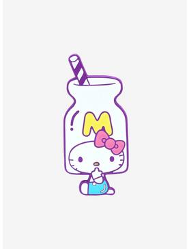 Sanrio Hello Kitty Milk Hat Enamel Pin - BoxLunch Exclusive, , hi-res