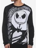 The Nightmare Before Christmas Jack Intarsia Sweater, BLACK, hi-res