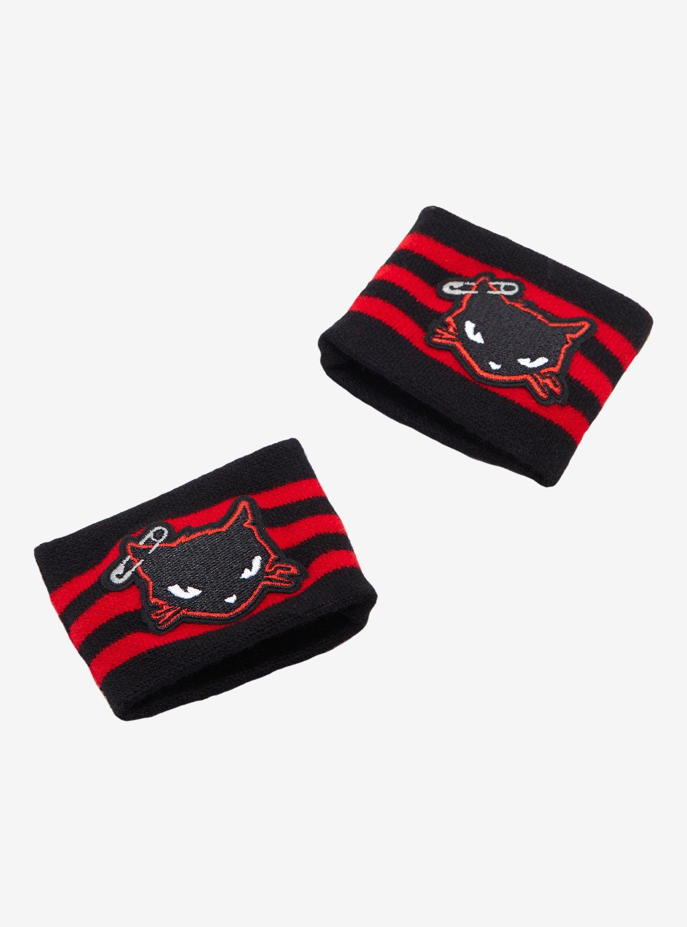 Emily The Strange Sabbath Cat Knit Wristband Set, , hi-res