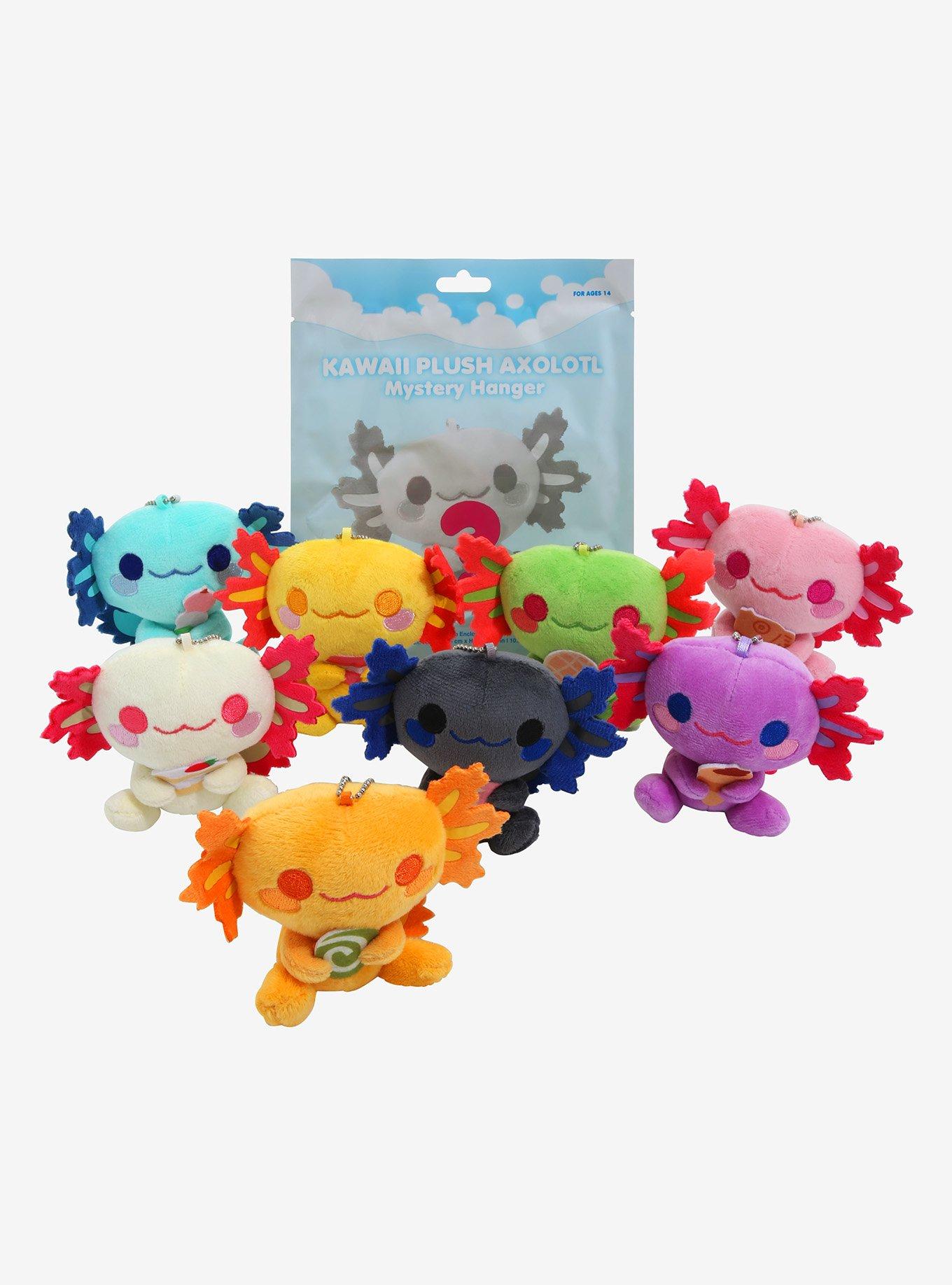 Kawaii Axolotl with Food Plush Blind Bag Keychain - BoxLunch Exclusive, , hi-res
