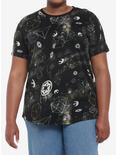 Her Universe Star Wars Icons Tie-Dye Tunic Top Plus Size, MULTI, hi-res