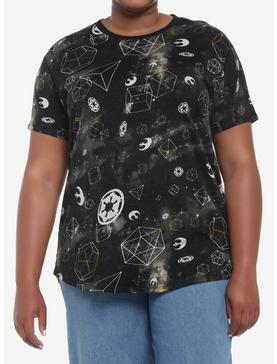 Her Universe Star Wars Icons Tie-Dye Tunic Top Plus Size, , hi-res