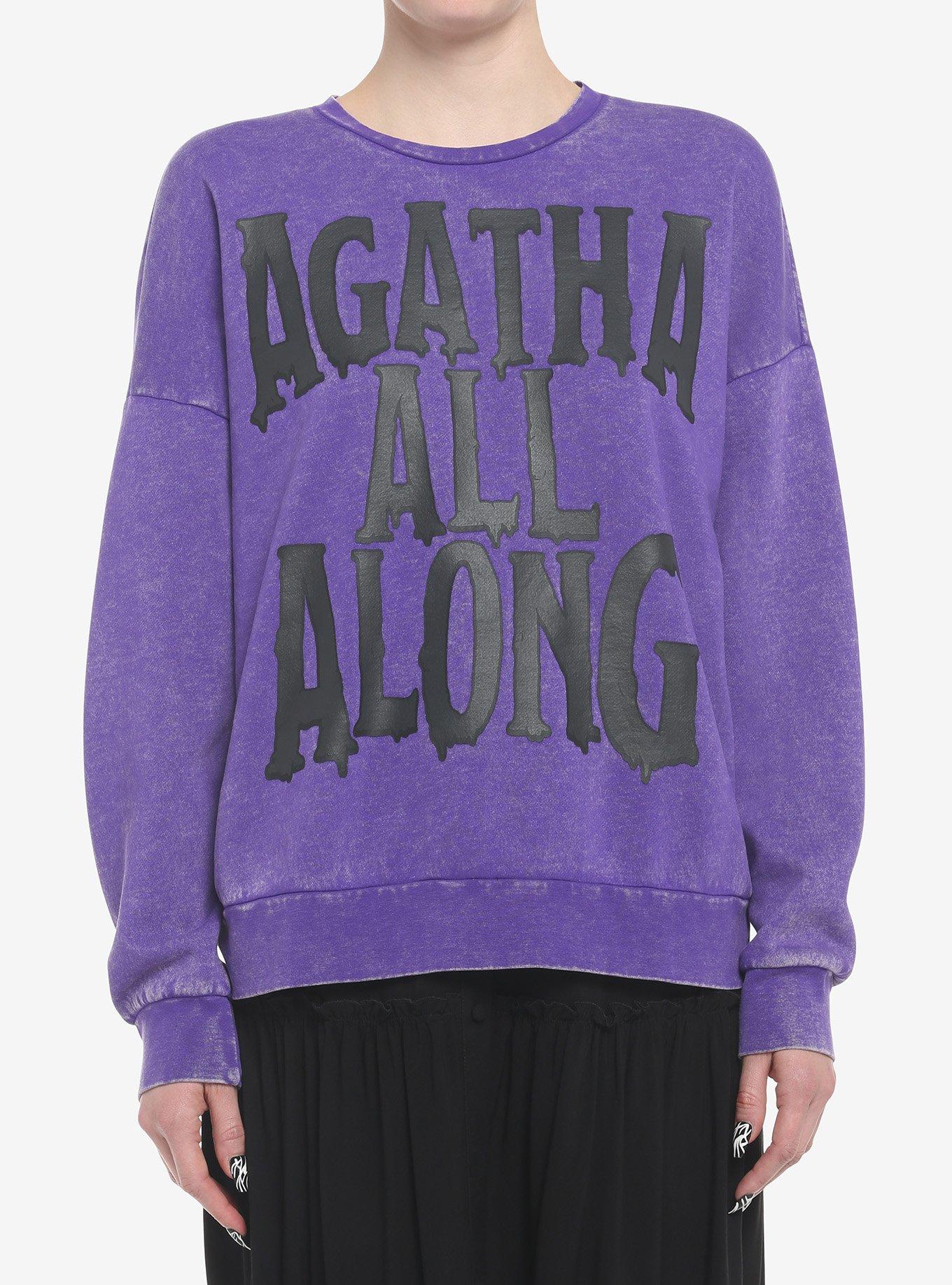 Her Universe Marvel WandaVision Agatha All Along Mineral Wash Sweatshirt, MULTI, hi-res