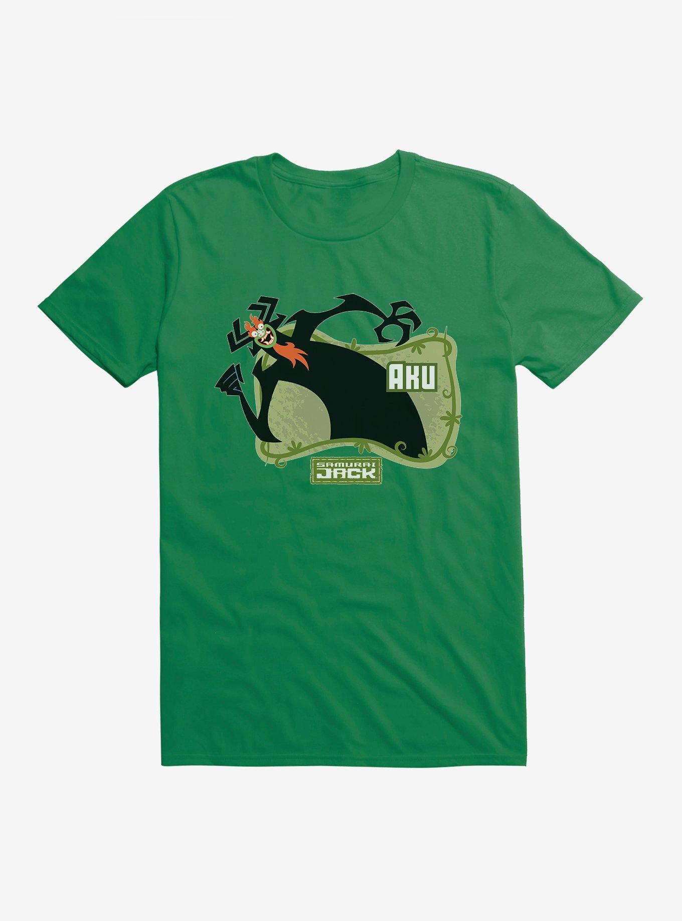 Samurai Jack Aku Master Of Darkness T-Shirt, KELLY GREEN, hi-res